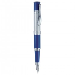 Pluma Fuente Monteverde® Mini Jewelria™ Cobalt Blue Line Cut