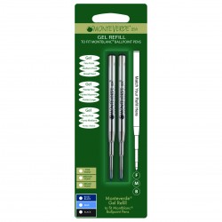 2 Repuestos Gel P Bolígrafos Mont Blanc® Monteverde® Azul (M)