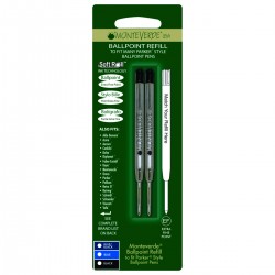 2 Repuestos Para Bolígrafo Parker® Monteverde® Azul Extra Fino