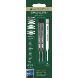 2 Repuestos Para Bolígrafo Parker® Monteverde® Negro Super Grueso
