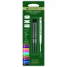 2 Repuestos Gel Para Bolígrafo Parker® Monteverde® Negro Fino