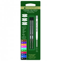 2 Repuestos Gel Para Bolígrafo Parker® Monteverde® Blue/Black Fino