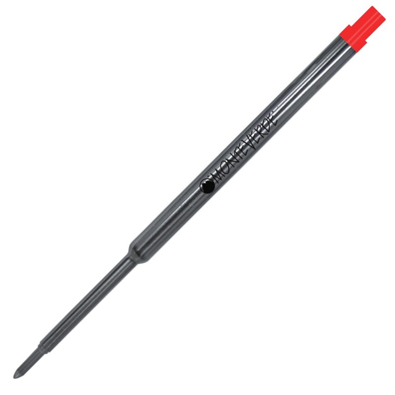 2 Repuestos Monteverde® Para Bolígrafo Waterman Rojo Mediano