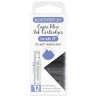 12 Cartuchos Tinta Monteverde® para Pluma Fuente Capri Blue
