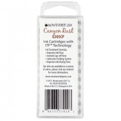 12 Cartuchos Tinta Monteverde® para Pluma Fuente Canyon Rust