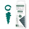 12 Cartuchos Tinta Monteverde® para Pluma Fuente California Teal