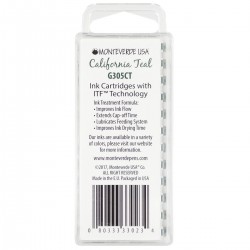 12 Cartuchos Tinta Monteverde® para Pluma Fuente California Teal