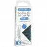 12 Cartuchos Tinta Monteverde® para Pluma Fuente Caribbean Blue