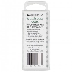 12 Cartuchos Tinta Monteverde® para Pluma Fuente Emerald Green