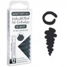 12 Cartuchos Tinta Monteverde® para Pluma Fuente Midnight Black