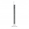 12 Cartuchos Tinta Monteverde® para Pluma Fuente Midnight Black