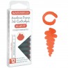 12 Cartuchos Tinta Monteverde® para Pluma Fuente Mandarin Orange