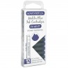 12 Cartuchos Tinta Monteverde® para Pluma Fuente Malibu Blue