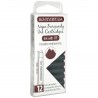 12 Cartuchos Tinta Monteverde® para Pluma Fuente Napa Burgundy