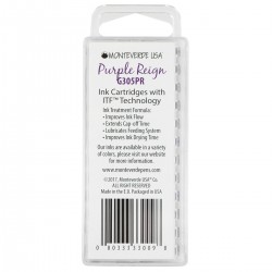 12 Cartuchos Tinta Monteverde® para Pluma Fuente Purple Reign