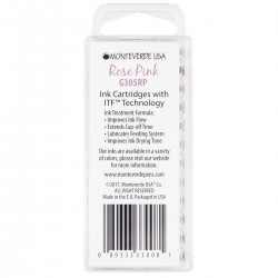 12 Cartuchos Tinta Monteverde® para Pluma Fuente Rose Pink