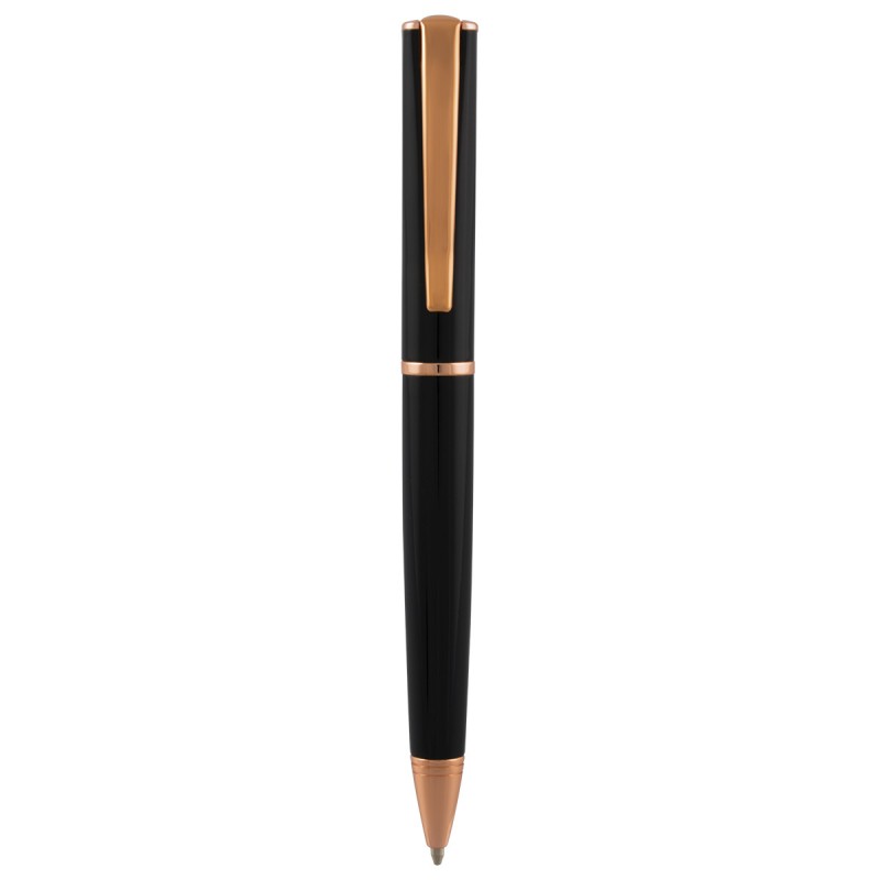 Bolígrafo Monteverde® Impressa™ Negro / Oro Rosado