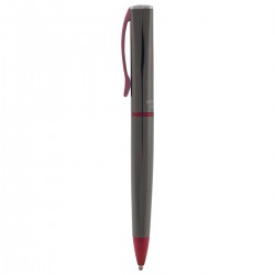 Bolígrafo Monteverde® Impressa™ Acero Pavonado / Rojo