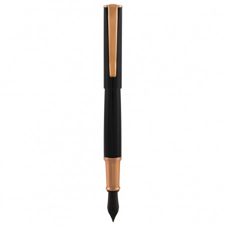 Pluma Fuente Monteverde® Impressa™ Negro / Oro Rosado
